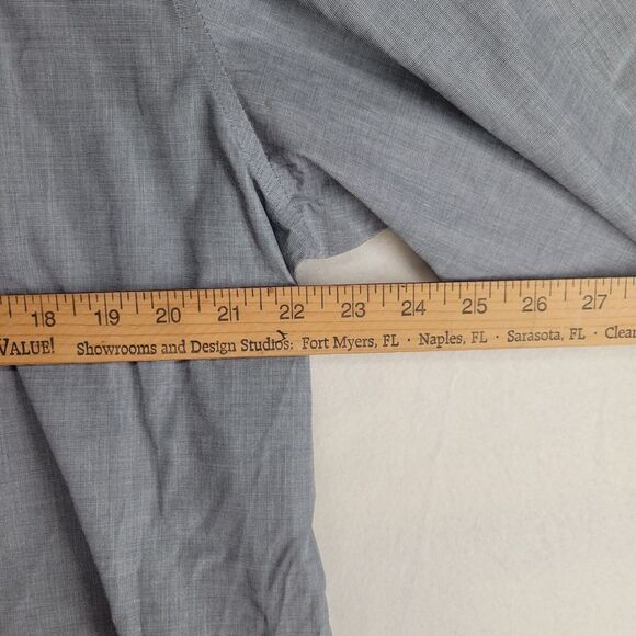 Banana Republic Gray Shirt Mens XL Tailored Slim Fit Gray Button Down NWT - Picture 6 of 9